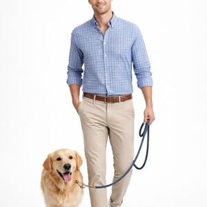 J Crew Light Weight Plaid Long Sleeve Shirt L Slim Fit Sleeve 36.5/37 100%Cotton